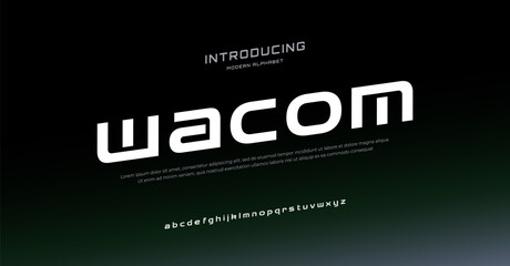 Future modern alphabet font. Typography techno style fonts for digital, brand, aplication, movie, logo design