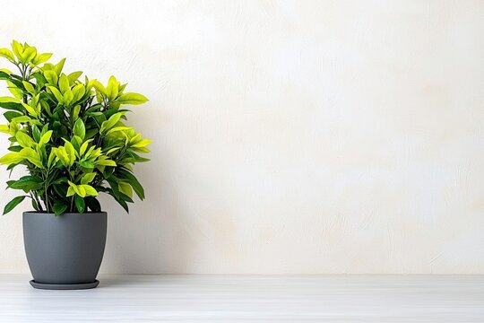 Una fregona y un cubo gris delante de una pared blanca en una habitacion vacia. , isolated on white background,  , copy space, copy space for text,
