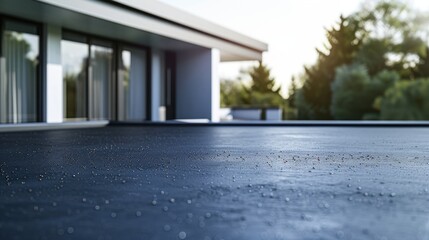 Flat Roof: A roof with minimal slope, widely used in modern buildings, offering a clean design, easy upkeep, and versatility for adding features like green roofs or decks.
