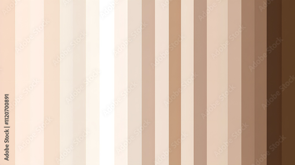 Poster abstract background with vertical stripes of varying shades of beige, tan, and brown. gradient effec