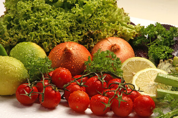 Bodegón de verduras.