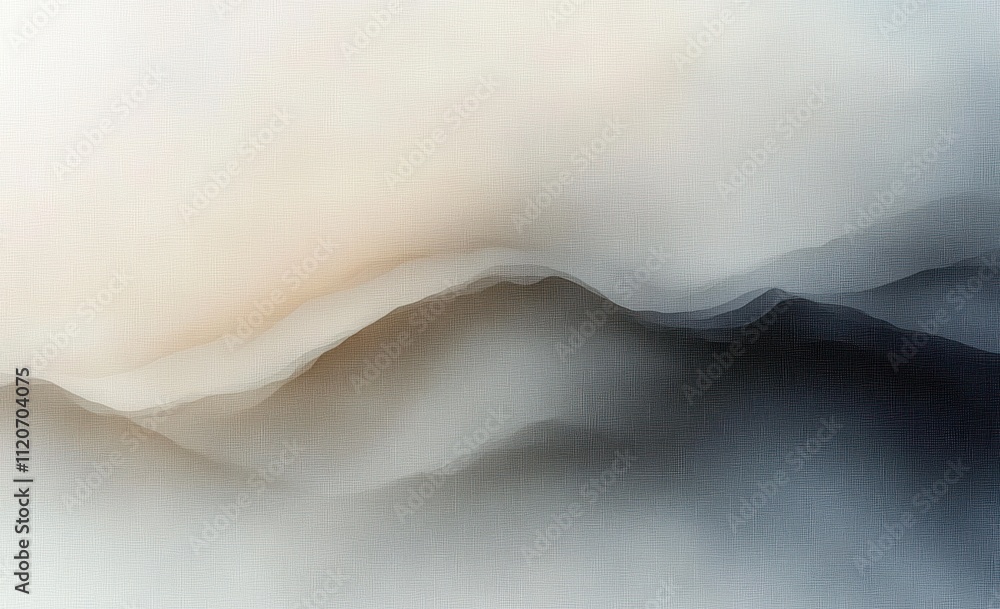 Poster abstract gradient background soft grey beige ethereal minimalist texture light