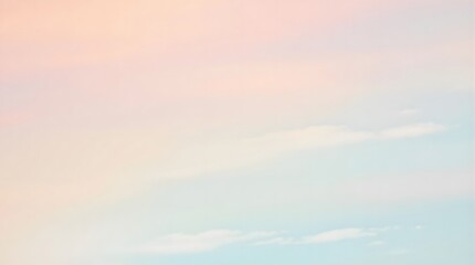 Soft Pastel Sky Background with Delicate Clouds and Dreamy Colors