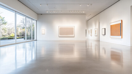 Obraz premium Modern Art Gallery with Natural Light