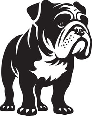 Bulldog silhouette vector illustration