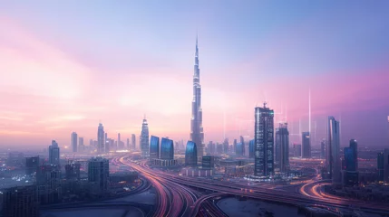 Dubai Skyline at Sunset