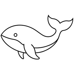 Fototapeta premium Whale icon 