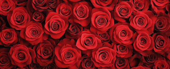 Close-up image of red rose flowers