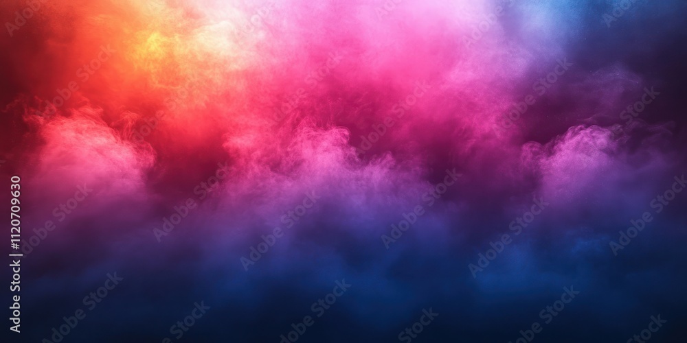 Poster deep blue pink gradient abstract background with ambient light and smooth color transitions