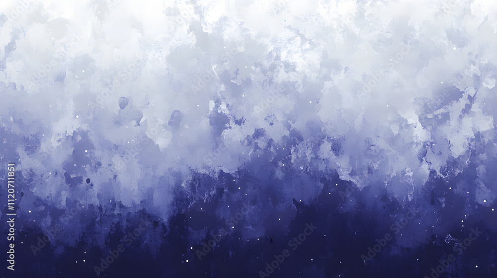 Poster abstract watercolor background with a gradient from light to dark blue, featuring a textured, cloudy
