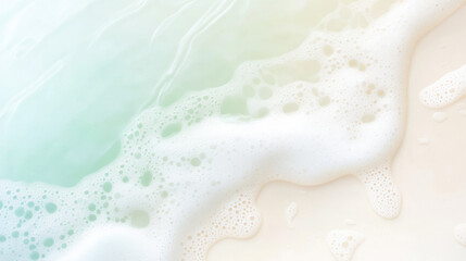 Obraz premium Soothing Ocean Waves on Sandy Beach