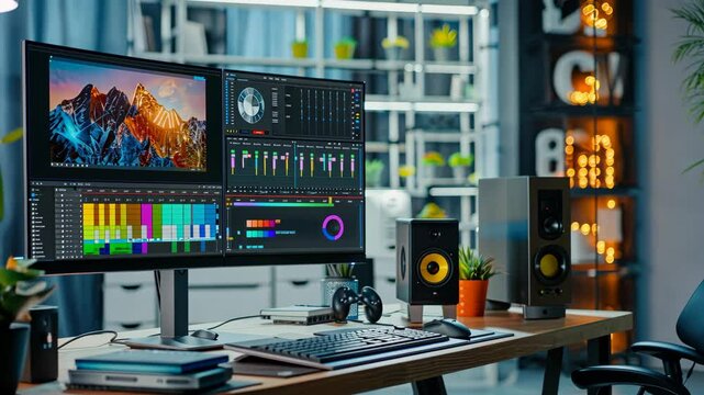 Modern Video Editing Workstation Setup