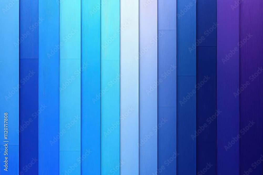 Aufkleber blue gradient abstract stripes minimalist design with transparent background for digital art