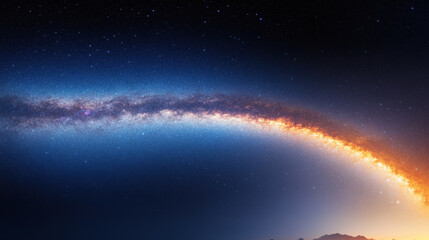 Starry Night Sky with Milky Way