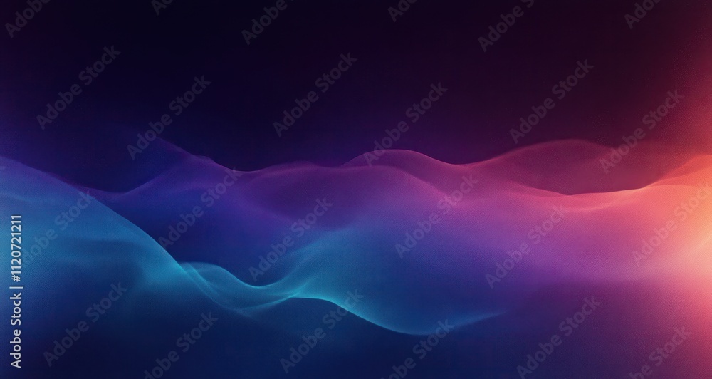 Poster gradient abstract art deep blue purple soft light minimalist calm tranquility texture background