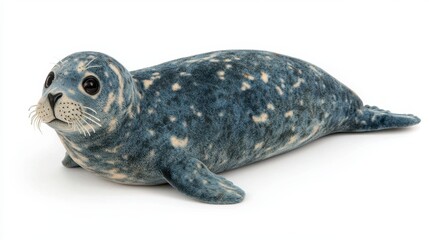 Naklejka premium Adorable Seal Pup A Close-Up View of a Baby Seal