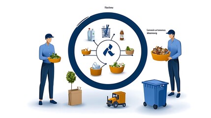 Circular Economy Strategies for Food Waste Management Solutions in a Sustainable Environment