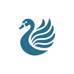 modern swan logo