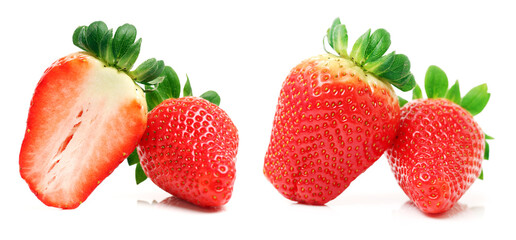strawberry isolated over white background