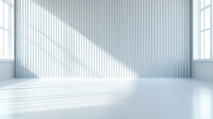 Obraz premium Minimalist White Room with Sunlight