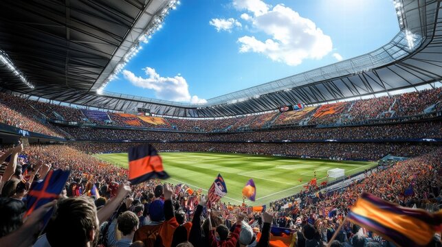 FC Barcelona's New Stadium: A Render of the Excited Crowd