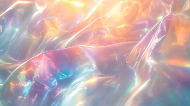 Iridescent Plastic Light Lens Flare Abstract Background