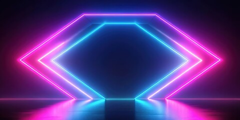 Neon abstract geometric shape background, neon, abstract,geometric, shape, background, colorful, vibrant, design, futuristic