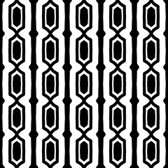 black and white abstract seamless pattern. illustration