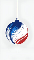 christmas ball isolated on the white  background