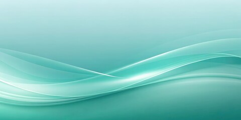Fototapeta premium Soft teal gradient background with subtle curves, creating a calming and peaceful tone, tranquil, peaceful, calming, teal