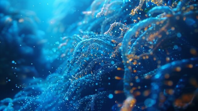 A vast network of communication channels stretch throughout the reef allowing for fast and secure transfer of information between organisms.