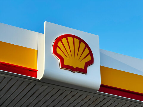 Antalya,Turkey-Sep.30th 2024: Shell company brand logo at service station