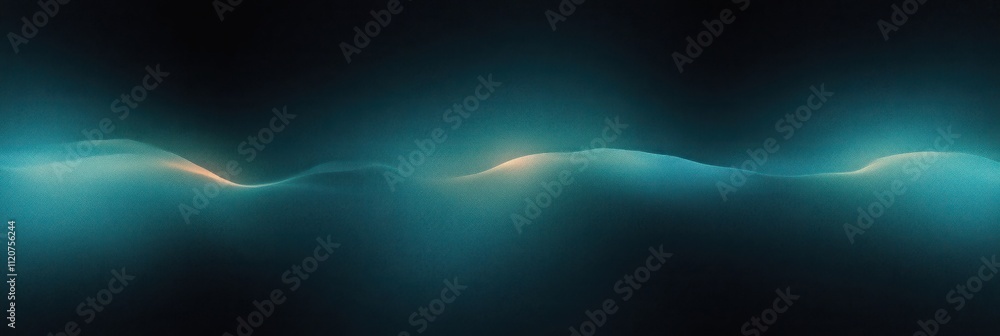 Poster teal and black gradient abstract artwork calm tranquil texture soft ambient light