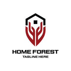 Home Forest Logo Simple Minimal.