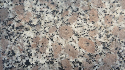 Detailed Close-Up of Pink and Gray Granite Stone Texture