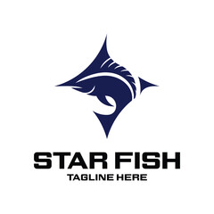 Star Fish Cool Logo Simple Luxury