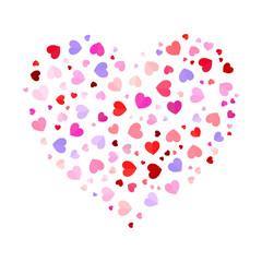 heart pattern shaped a big heart design vector illustration