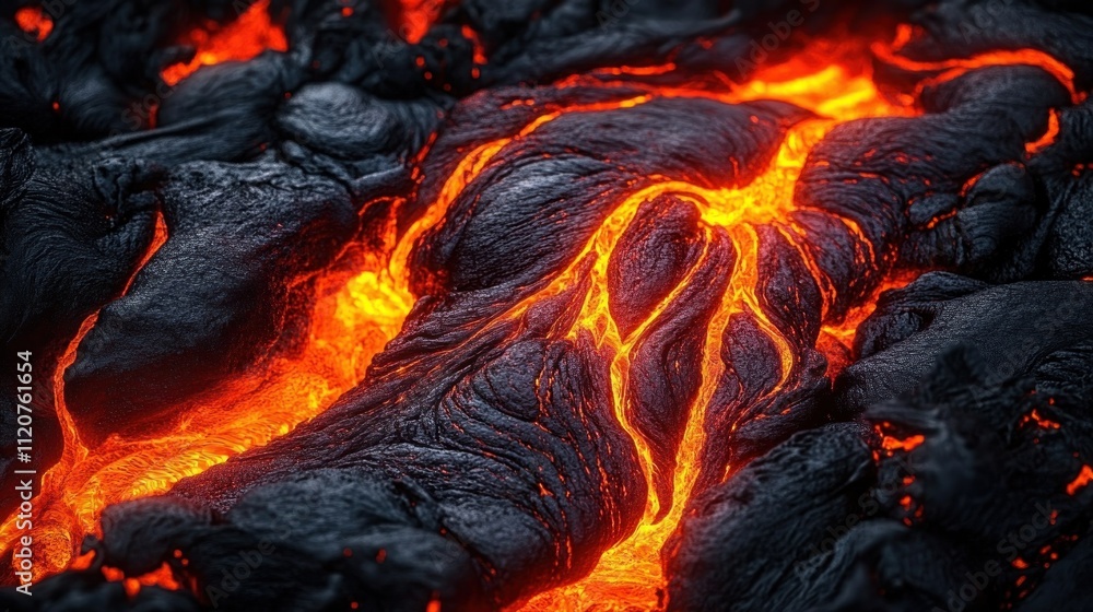 Poster molten lava flow abstract background textures colors hyper-realistic design