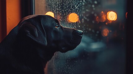 Rainy Night Dog