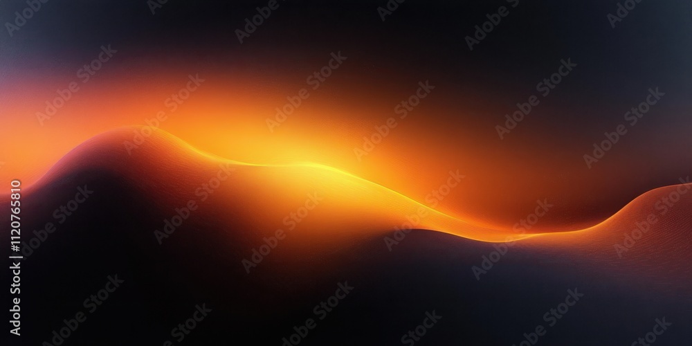 Poster black orange gradient abstract background soft light texture design serene calm minimalism