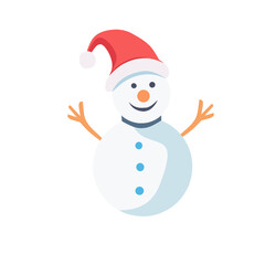 Christmas and New Year snowman