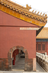 Obraz premium The golden palace glazed tiles of the Forbidden City