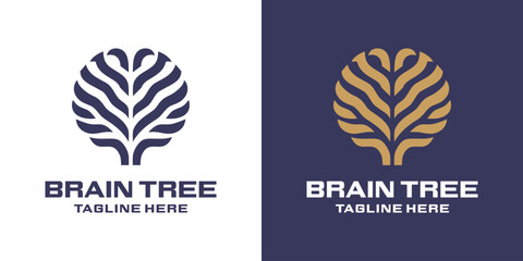 Brain Tree Logo Abatract Luxury