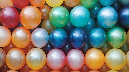 Colorful balloons background texture.