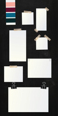 Editable Mood Board, For design projects, Mood board elements