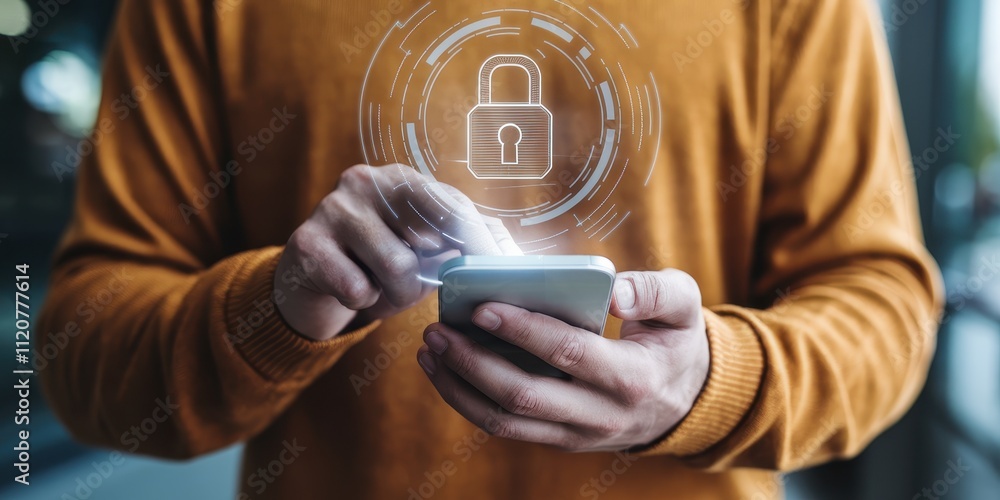Poster secure digital access through smartphone