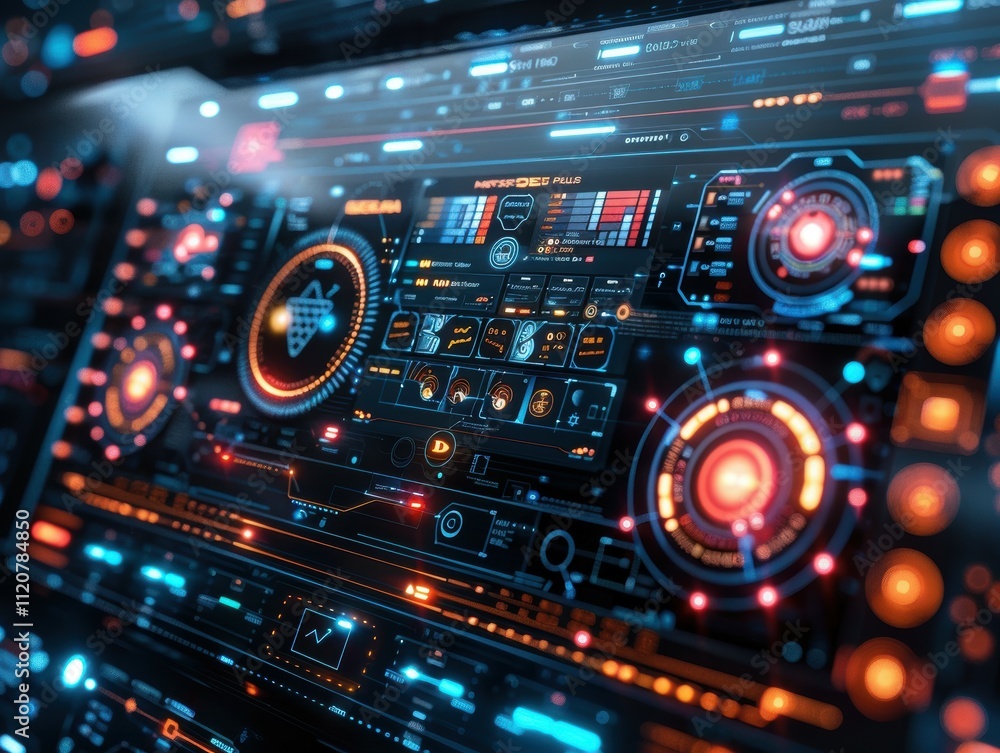 Poster modern office ai assistant dashboard interactive user-centric design with nlp features