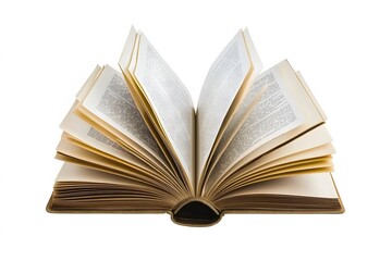 Fototapeta premium Open Book Displays Pages, Knowledge, Wisdom, and Learning; Explore Literary Worlds and Discover New Ideas.