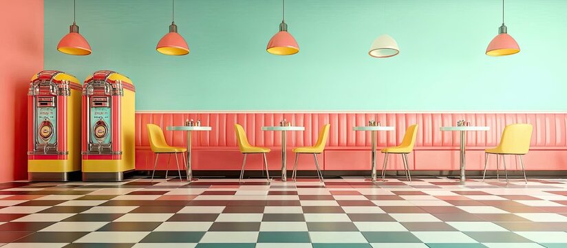 Retro Diner: 50s Style Restaurant Interior Design