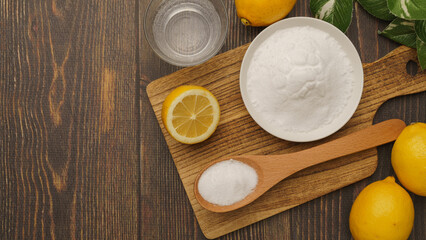 クエン酸・イメージ｜クエン酸(粉末)とレモン
